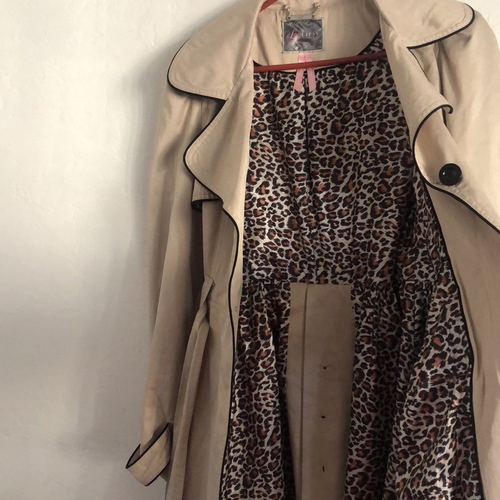 Lipsy London tan trench coat